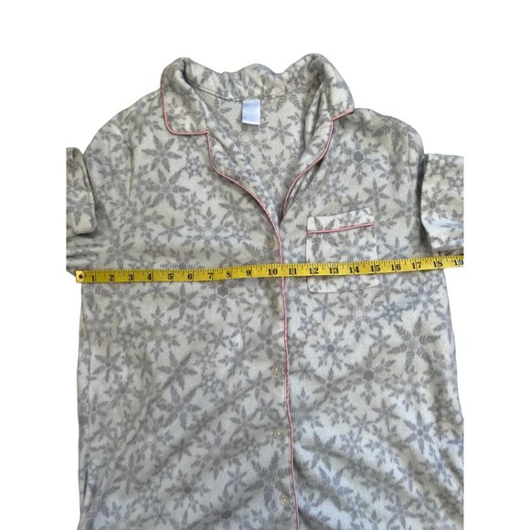 Adonna Sleepwear Snow Flake Pajamas Size Medium - Picture 14 of 16